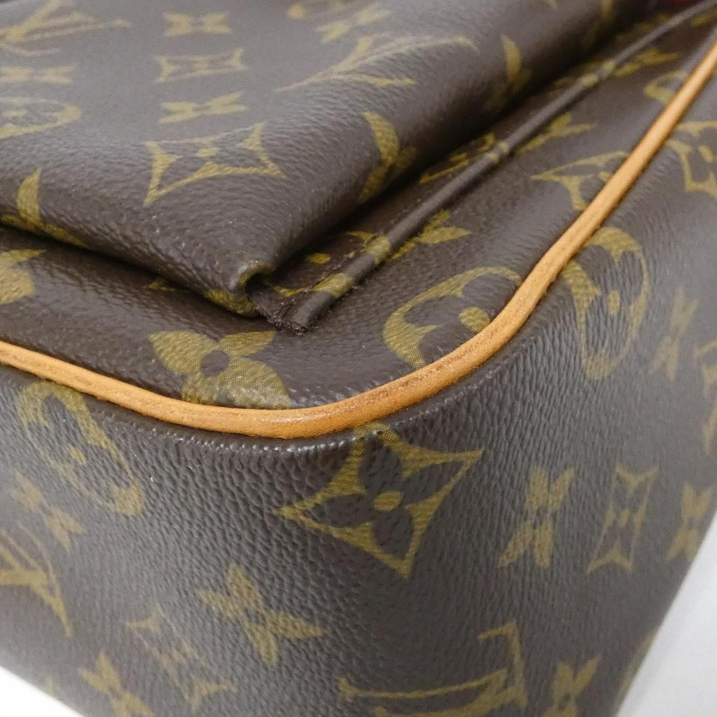 Louis Vuitton Monogram Viva-Cite GM Shoulder Bag Brown Marron — view 3