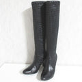 Bottega Veneta Intrecciato Long Boots 38.5 Black
