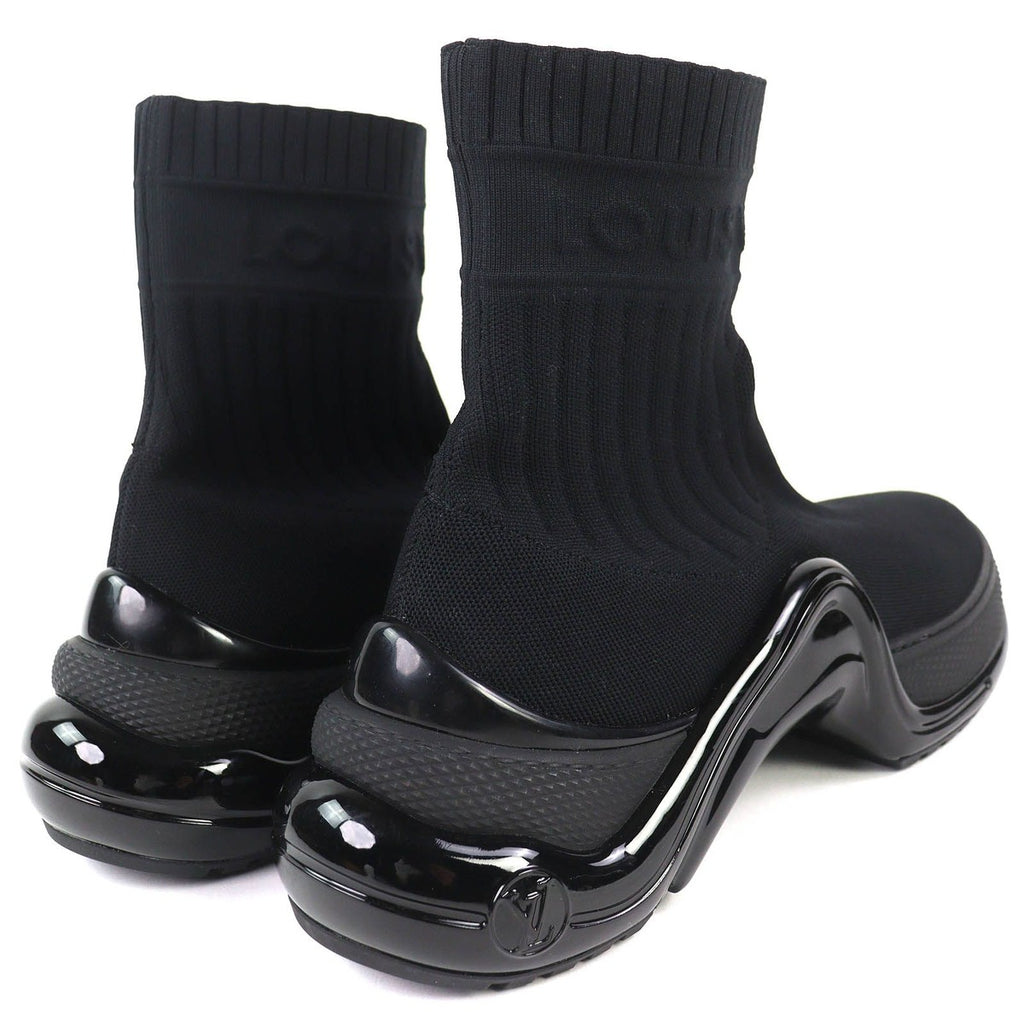 Louis Vuitton LV Arc Light Line Logo Socks Sneakers Black 42 — view 5