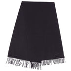 Hermes Muffler Shawl Fringe 100% Cashmere Scarf
