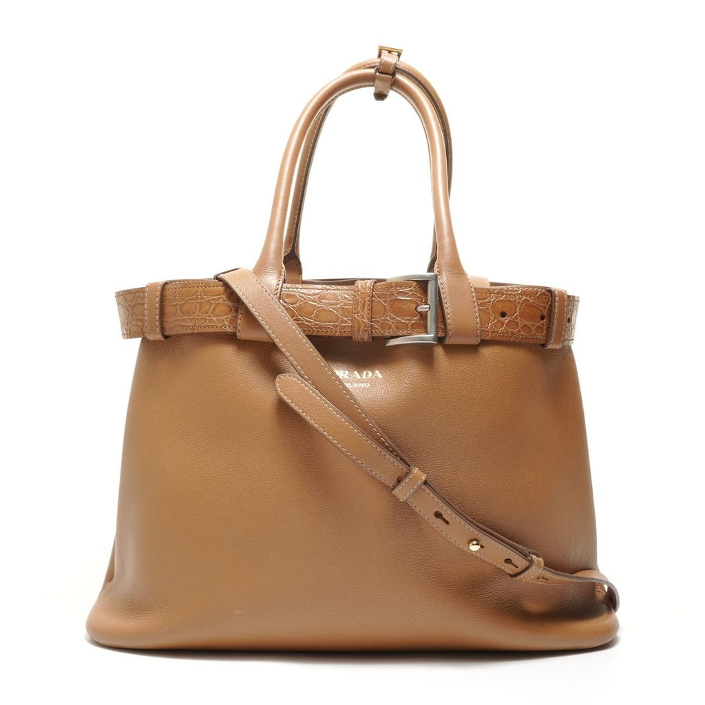 Prada Handbag Buckle Leather