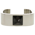 Hermes Medor Metal Black Silver Hardware Bangle 1630 — view 2
