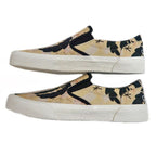 Celine Slip-on Size 43 Palm Tree Pattern Beige Black Shoes — view 3