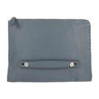 Fendi Clutch Bag 7 M0225 Leather Blue Gray Selleria Second Handbag