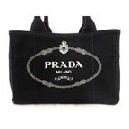 Prada Canapa Shoulder Bag Black 7