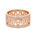 Hermes Ring Chaine D'ancre Divine PM Diamond Total 18K Pink Gold