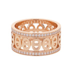 Hermes Ring Chaine D'ancre Divine PM Diamond Total 18K Pink Gold