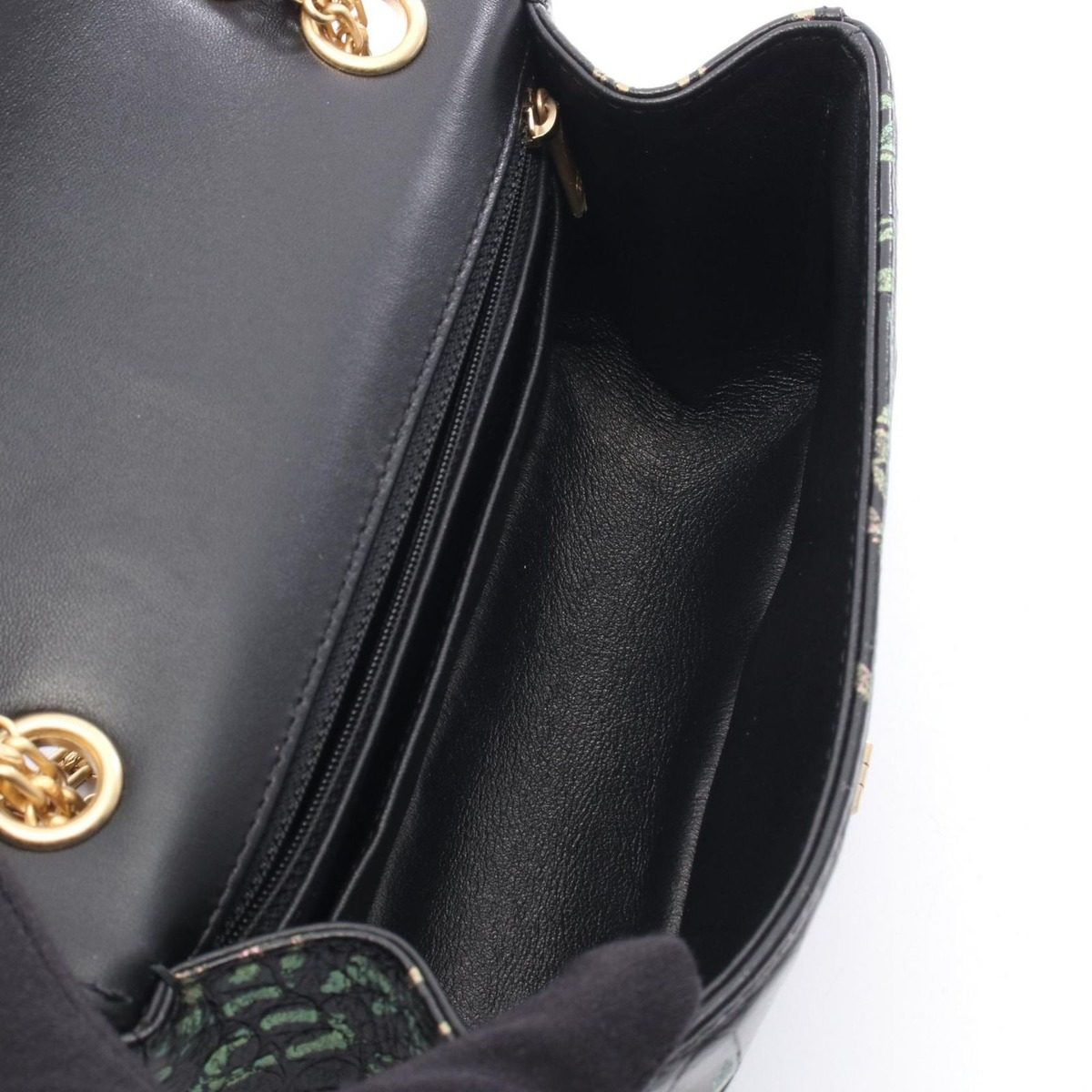 Chanel Shoulder Bag 2.55 Mademoiselle Chain Croco Embossed Black Multi Leather — view 3