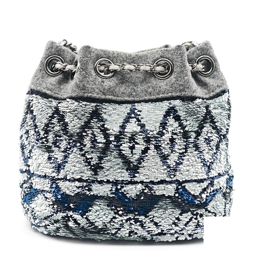 Chanel Shoulder Bag Wool — view 5