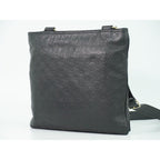 Gucci Guccissima Leather Shoulder Bag Pochette Black — view 2