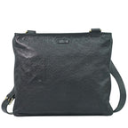 Gucci Guccissima Leather Shoulder Bag Pochette Black