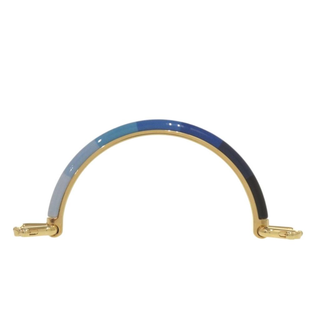 Fendi Peekaboo Replacement Handle Blue Gold Metal