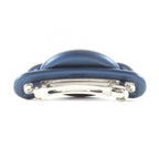Hermes Tri Maillon PM Aluminum Chaine D'ancre Barrette Navy — view 4