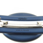 Hermes Tri Maillon PM Aluminum Chaine D'ancre Barrette Navy — view 6