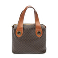 Celine Square Zipped Brown Macadam Canvas Tote
