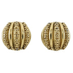Chanel Coco Mark Vintage Gold Plated 23 37 g Earrings — view 2