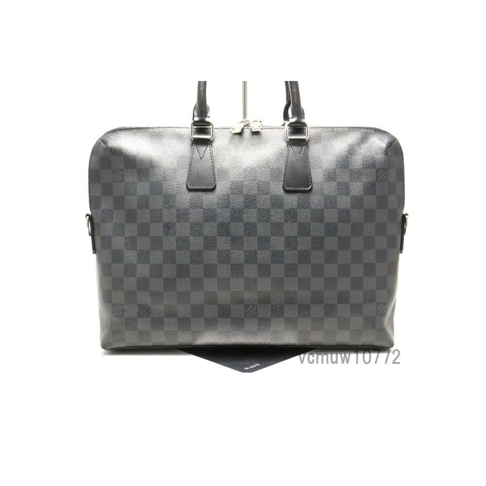 Louis Vuitton Damier Graphite Pdj Porte Documents Leather Business Briefcase — view 2