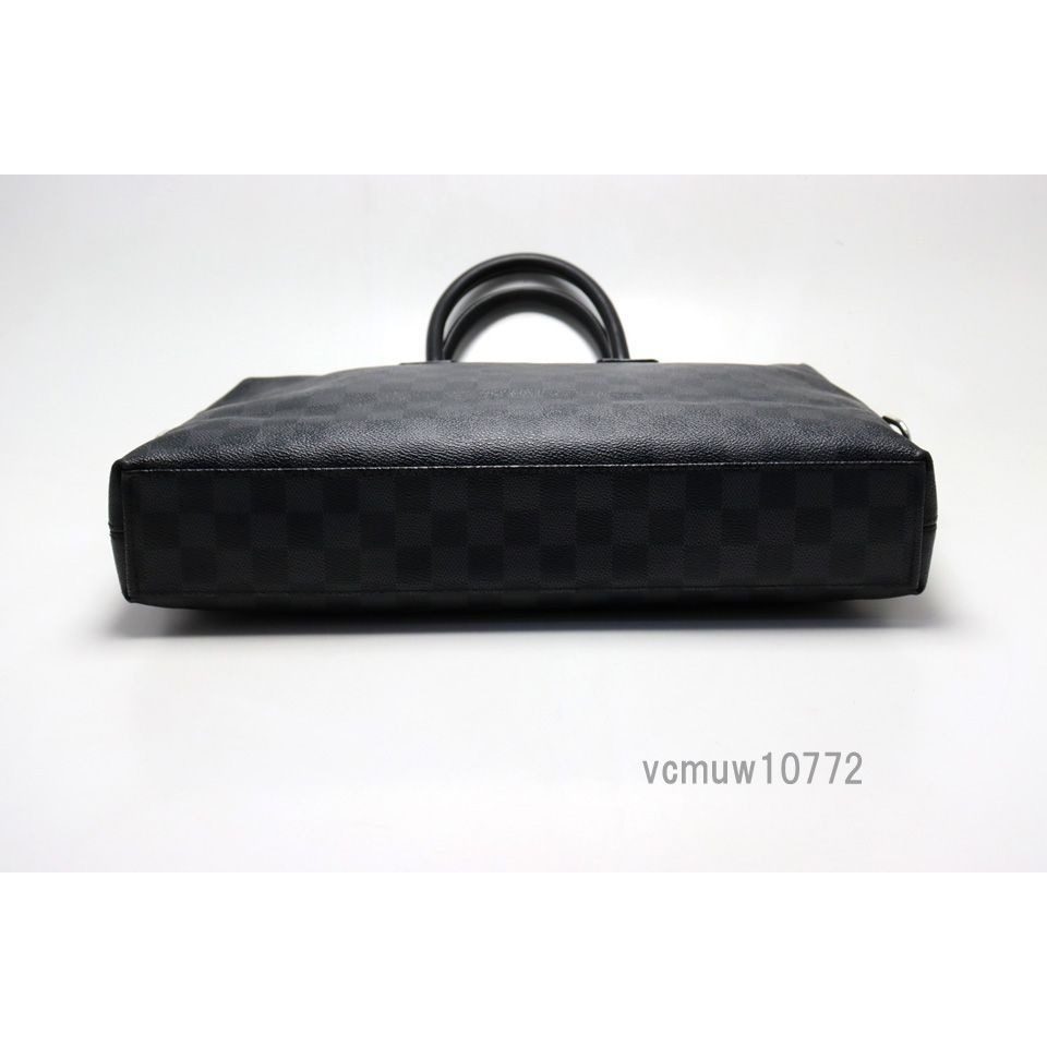 Louis Vuitton Damier Graphite Pdj Porte Documents Leather Business Briefcase — view 3