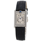 Cartier Tank Basculant SM Watch SS Leather