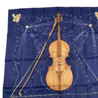 Hermes Scarf Silk Carre 90 Music of the Spheres la Musique Des Navy — view 2