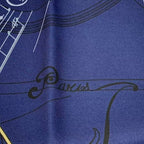 Hermes Scarf Silk Carre 90 Music of the Spheres la Musique Des Navy — view 7