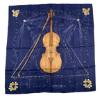 Hermes Scarf Silk Carre 90 Music of the Spheres la Musique Des Navy