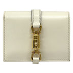 Gucci Wallet New Jackie Bifold Leather Ivory Gold