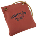 Hermes Sac Aline MM Shoulder Bag Canvas Toilet Blanc