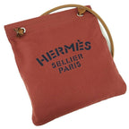 Hermes Sac Aline MM Shoulder Bag Canvas Toilet Blanc