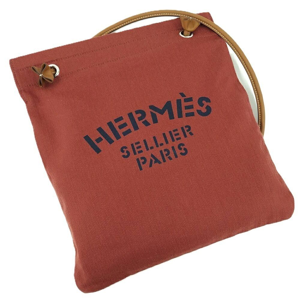 Hermes Sac Aline MM Shoulder Bag Canvas Toilet Blanc
