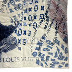 Louis Vuitton Scarf Silk Monogram Motorcycle White — view 5