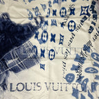 Louis Vuitton Scarf Silk Monogram Motorcycle White — view 6