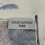 Louis Vuitton Scarf Silk Monogram Motorcycle White — view 8