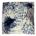 Louis Vuitton Scarf Silk Monogram Motorcycle White