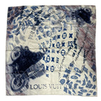 Louis Vuitton Scarf Silk Monogram Motorcycle White