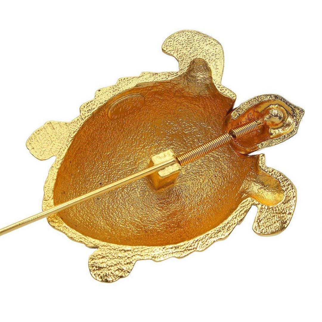 Chanel Turtle Motif Coco Mark Brooch — view 3
