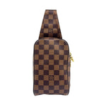 Louis Vuitton Damier Geronimos Brown Belt Bag Gold