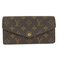 Louis Vuitton Portefeuille Sarah Long Fold Wallet Monogram Coquelicot
