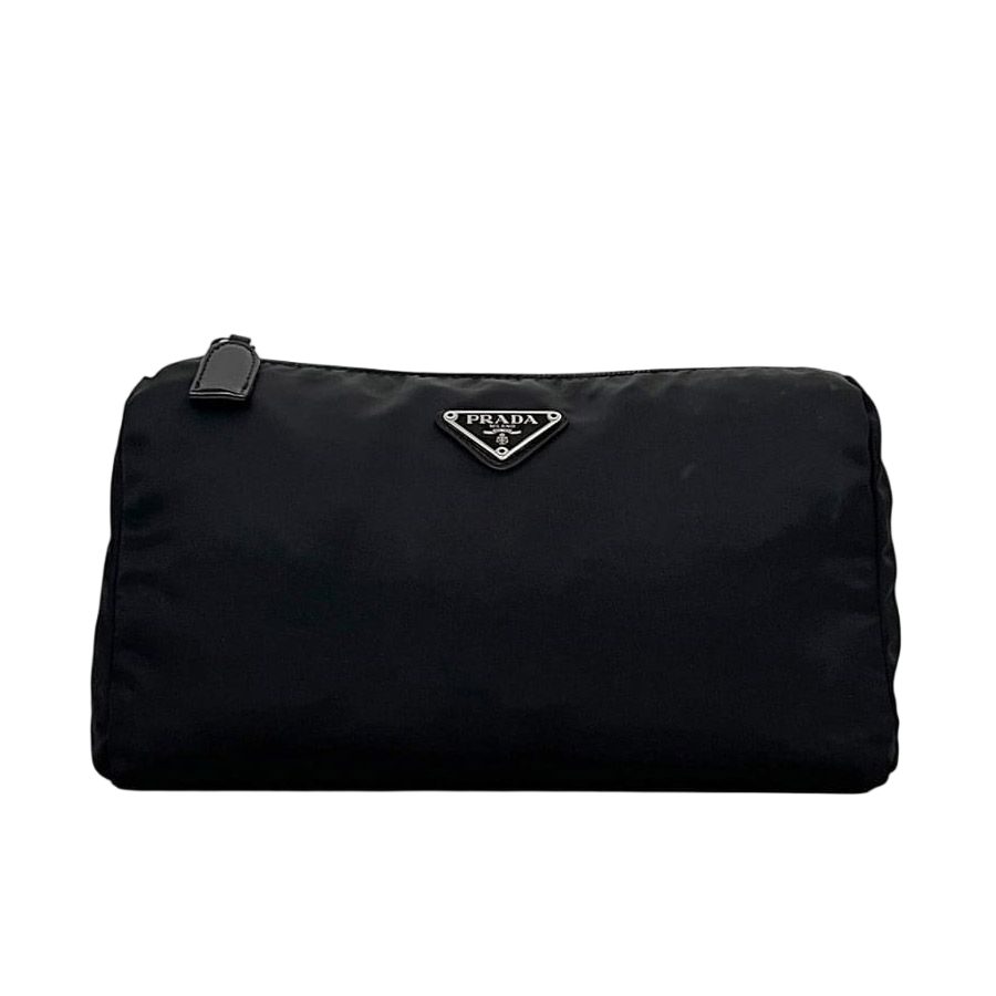 Prada Pouch Black Nero Vela Case