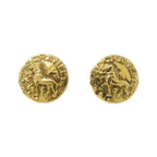 Chanel Vintage Earrings Gold