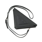 Prada Pouch Triangle Saffiano Leather Black