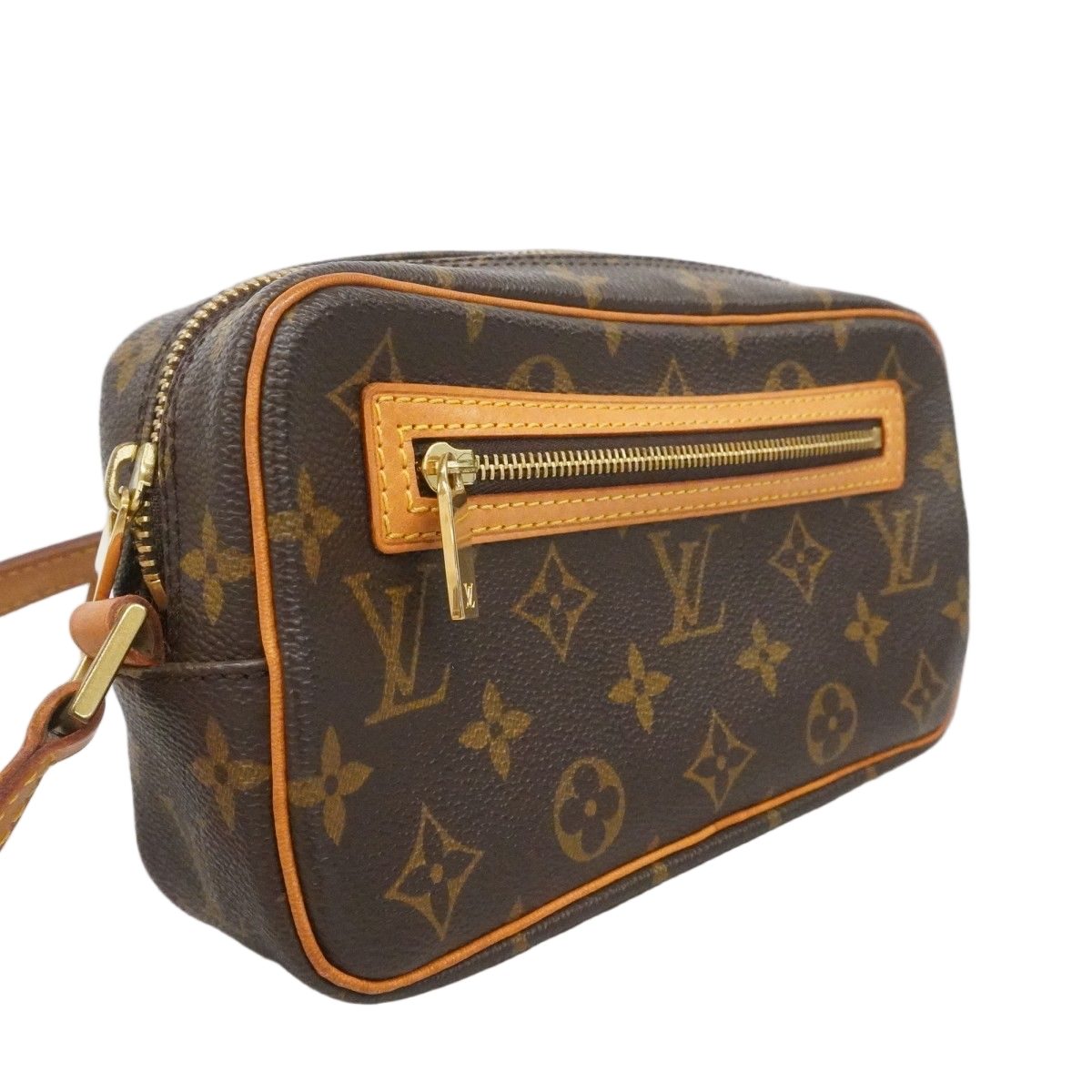 Louis Vuitton Shoulder Bag Monogram Pochette Cite Brown — view 2