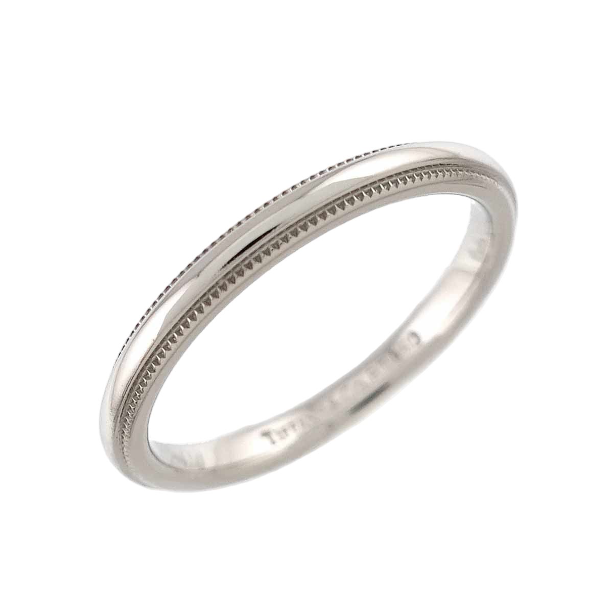Tiffany & Co Milgray Ring Pt Platinum Together Milgrain