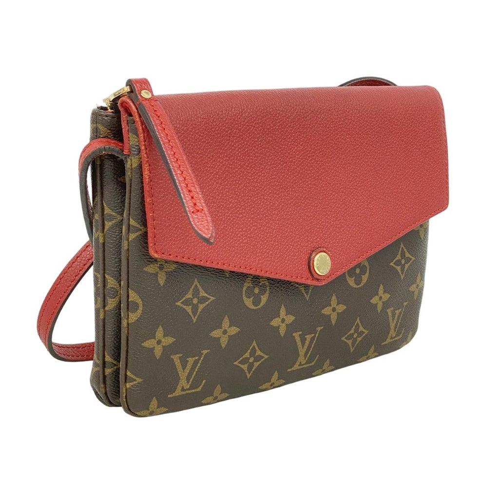 Louis Vuitton Shoulder Bag Monogram Brown Cerise — view 2