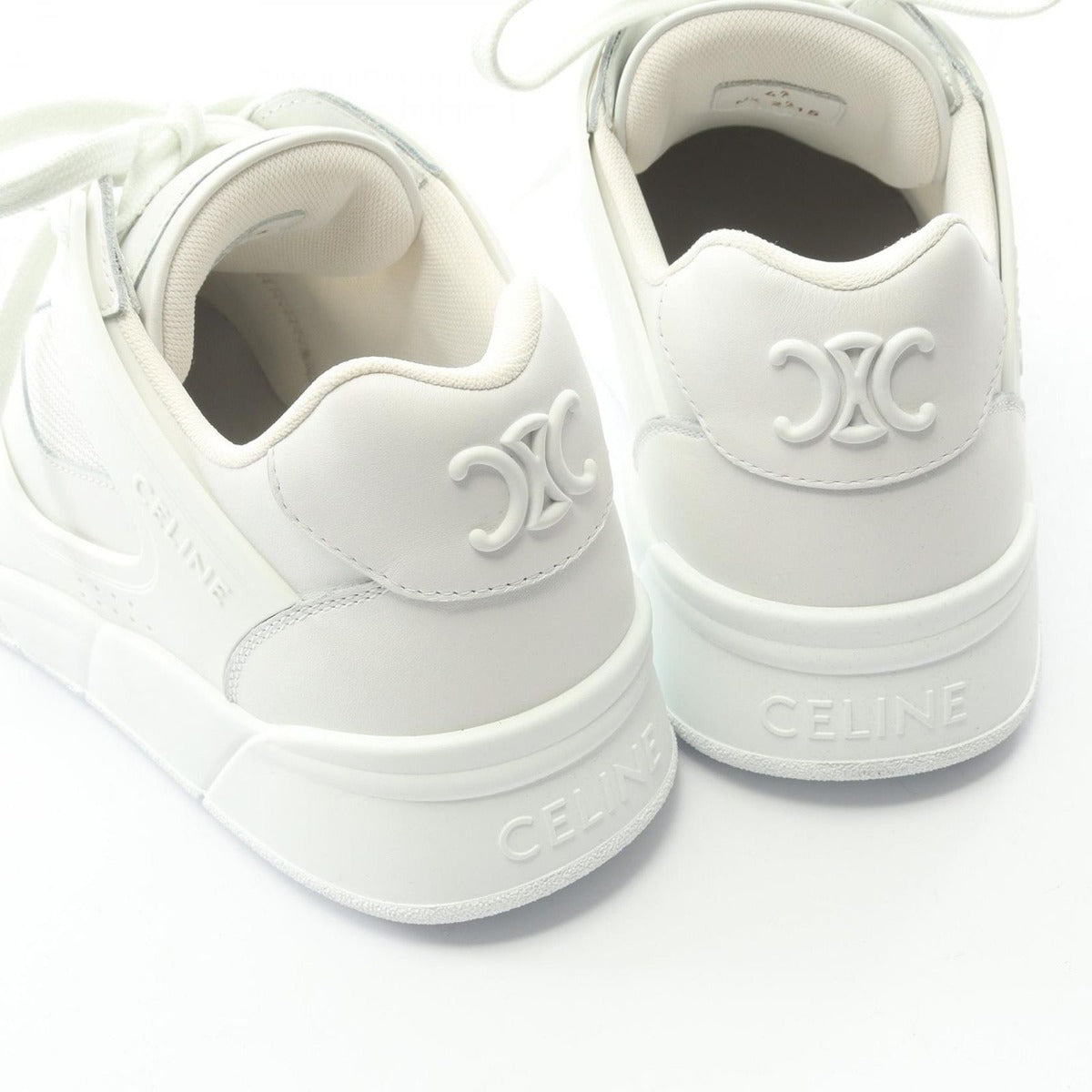 Celine Sneakers Lace Up White Leather — view 9