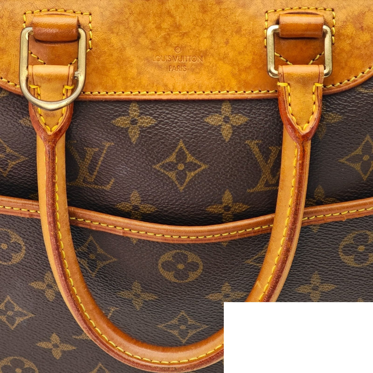 Louis Vuitton Deauville Bag Handbag Brown