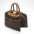 Louis Vuitton Deauville Bag Handbag Brown