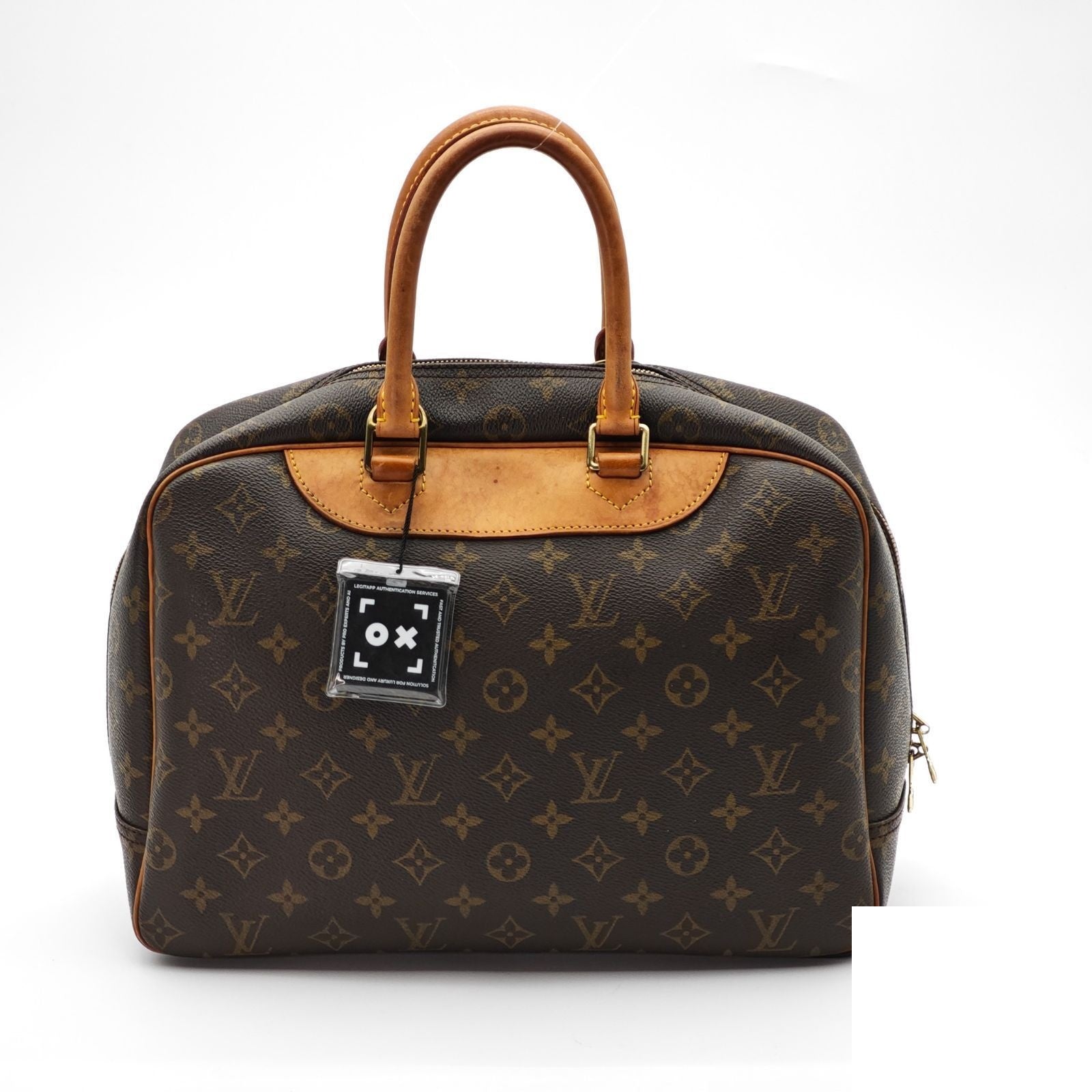 Louis Vuitton Deauville Bag Handbag Brown — view 2