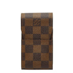 Louis Vuitton Damier Etui Cigarette Case Tobacco Brown Leather