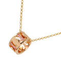 Celine Macadam Saffiano Necklace 42 cm 18k PG Pink Gold